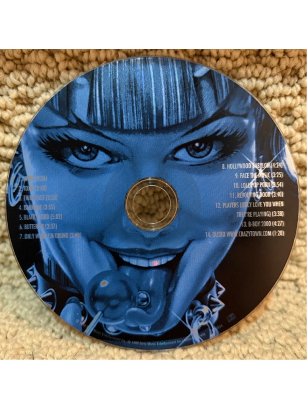 Crazy Town The Gift of Game Music CD One Size Blue Silver